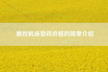 數(shù)控機床墊鐵價格的簡單介紹